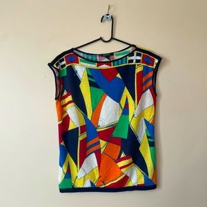 Ralph Lauren Geometric sailboat sweater vest